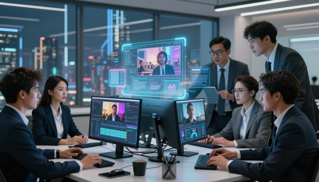 AI video generation process